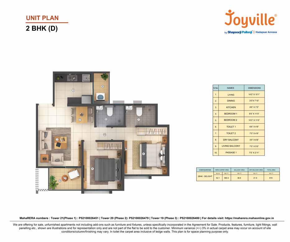 2 BHK Delght